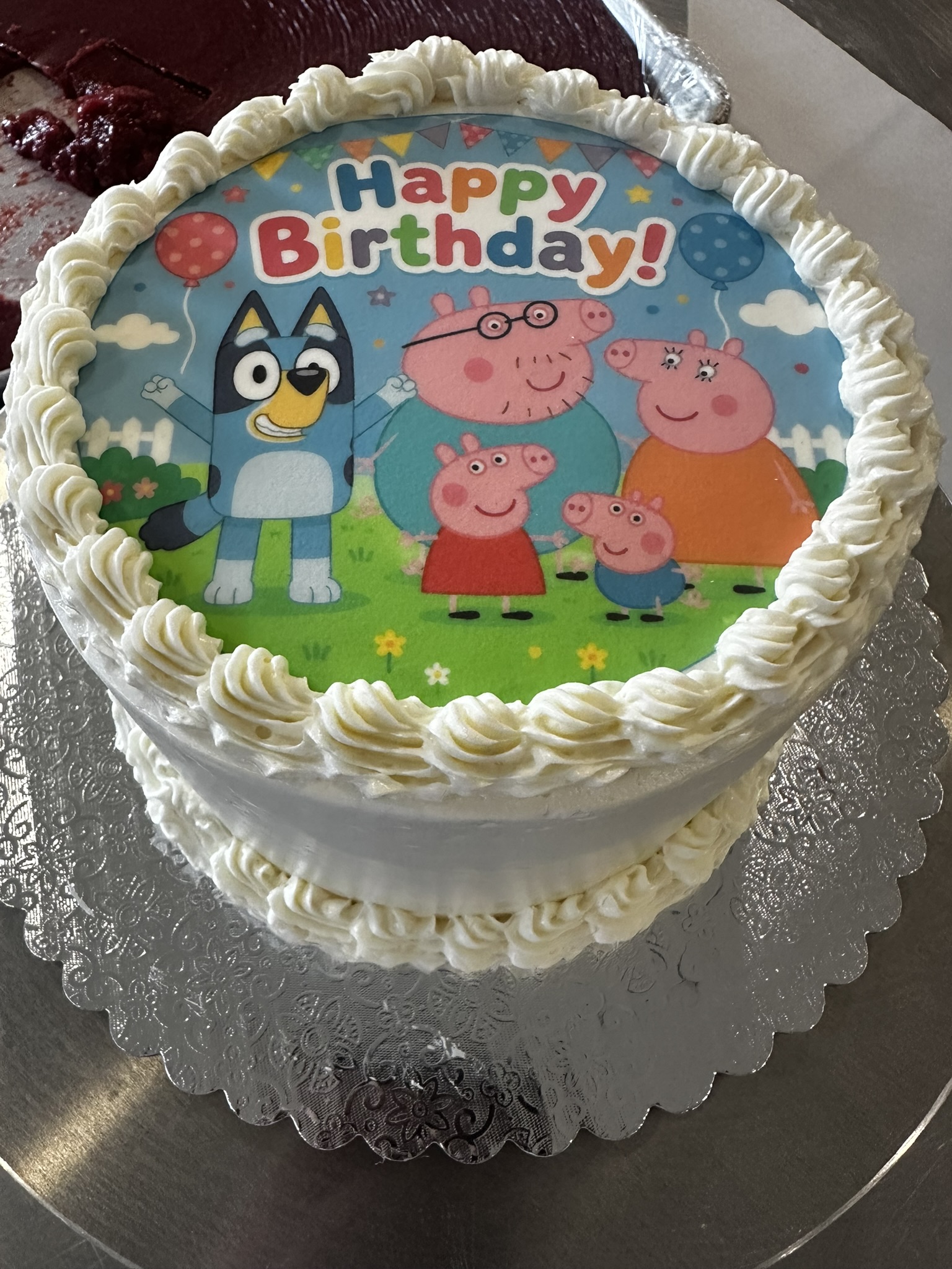 Custom edible image cake example